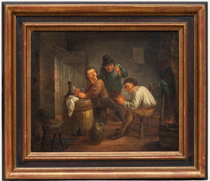 David Teniers the Younger - 19th Century Oil, The Smokers