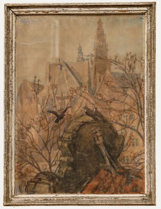 Gerard Westermann - 1943 Watercolour, View of the Westerkerk