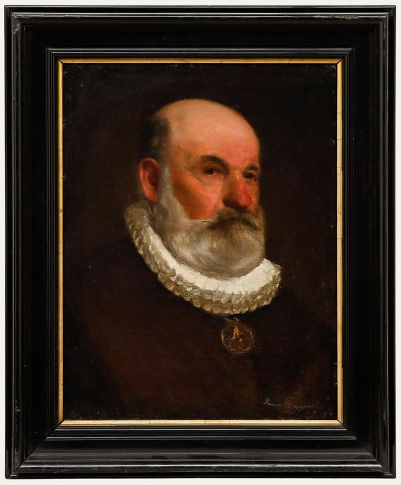 Late 19th Century Oil - Gentleman in a White Ruff