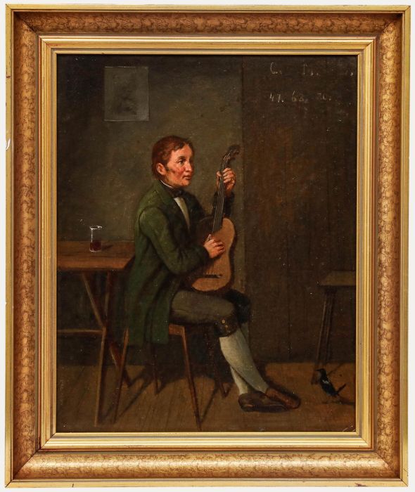 1849 Oil - The Guitar Player
