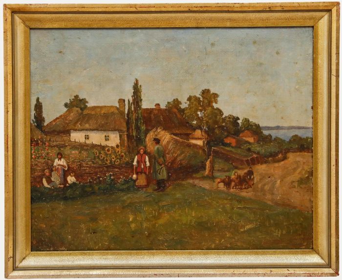 Kopovsky - 1943 Oil, The Cottage Garden