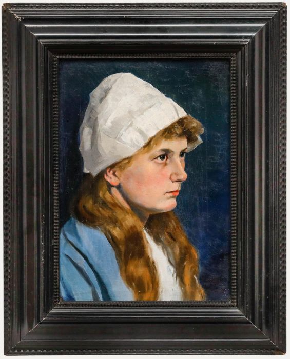 Early 20th Century Oil - Portrait of a Maid
