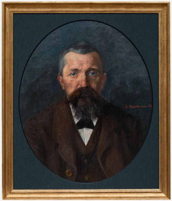 Gustav Adolf Appelbaum - 1893 Oil, Portrait of a Gentleman