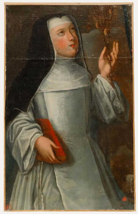 18th Century Oil - Clare of Assisi