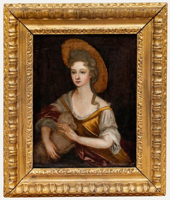 18th Century Oil - The Shepherdess