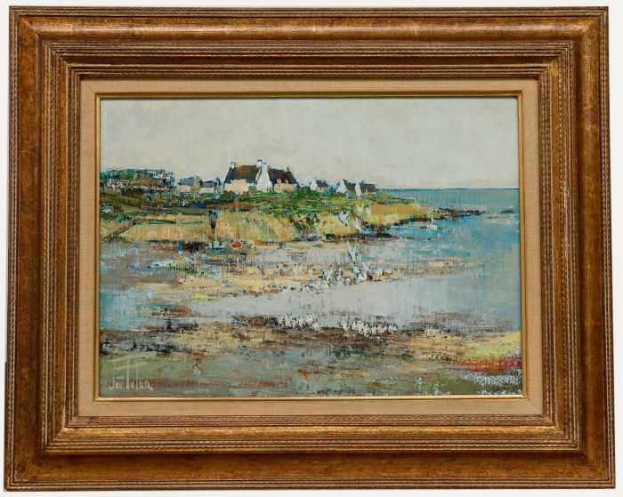 Joë Le Fur - Framed 20th Century Oil, The Seagull Strike