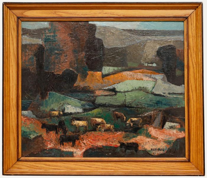 Rapharnal - Framed Mid 20th Century Oil, None