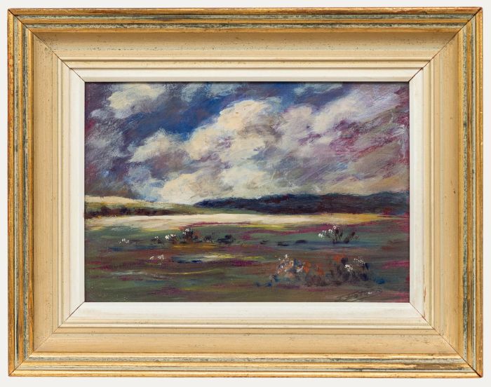 James Eatock - Framed 20th Century Oil, Moorland Landscape