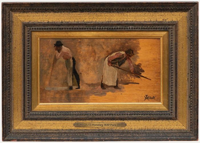 Ferdinand Heilbuth - Late 19th Century Oil, Study of Labourers