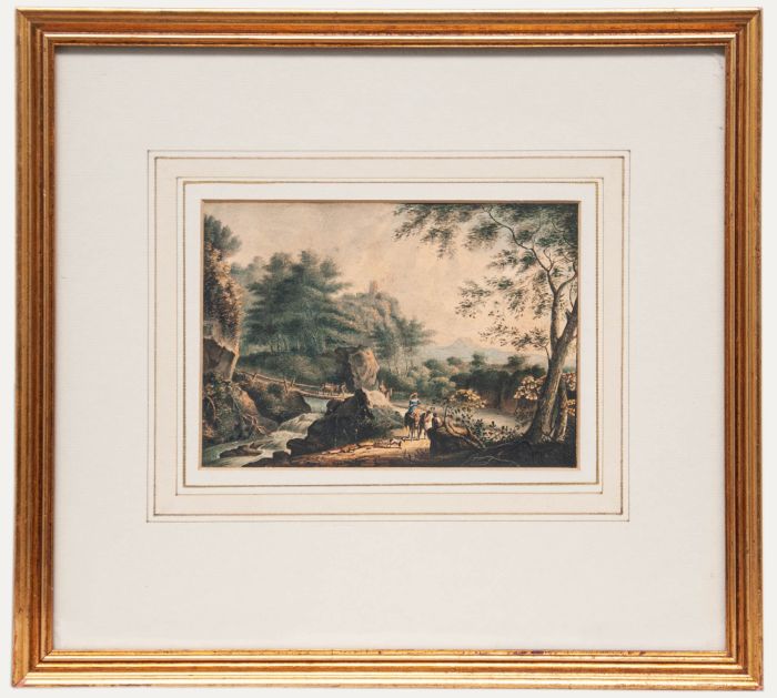 William Payne - 19th Century Watercolour, Travellers on a Country Road