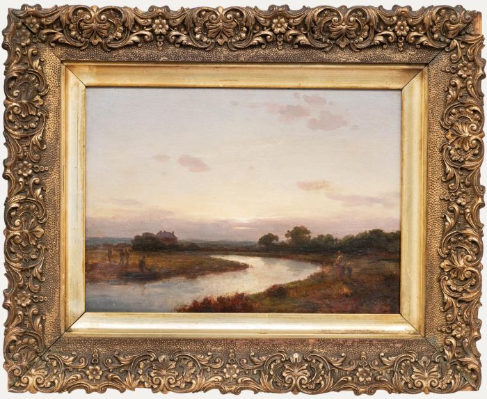 19th Century Oil - Canal at Basingstoke