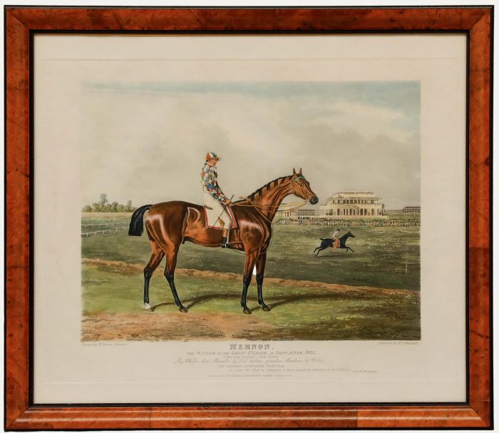 Sutherland after Herring - Aquatint, Memnon, Winner of the Great St. Leger