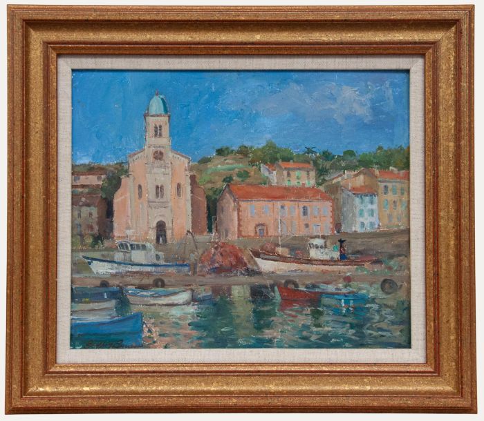 Geoffrey Burrows - Oil, Napoleon's House, Fishing Boats, and a Wedding