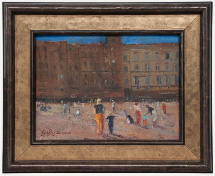 Geoffrey Burrows - 2004 Oil, Orange Slack Sienna