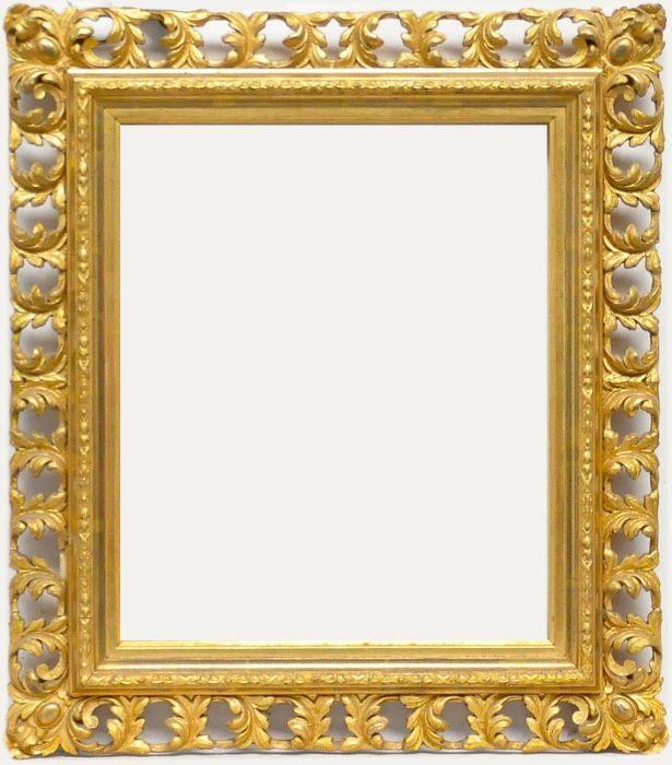 Late 19th Century Picture Frame - Florentine Style Frame with Scrolling Acanthus