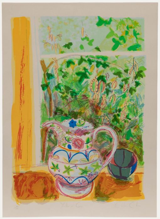 Chloe Cheese - Contemporary Silkscreen, Yellow & Green