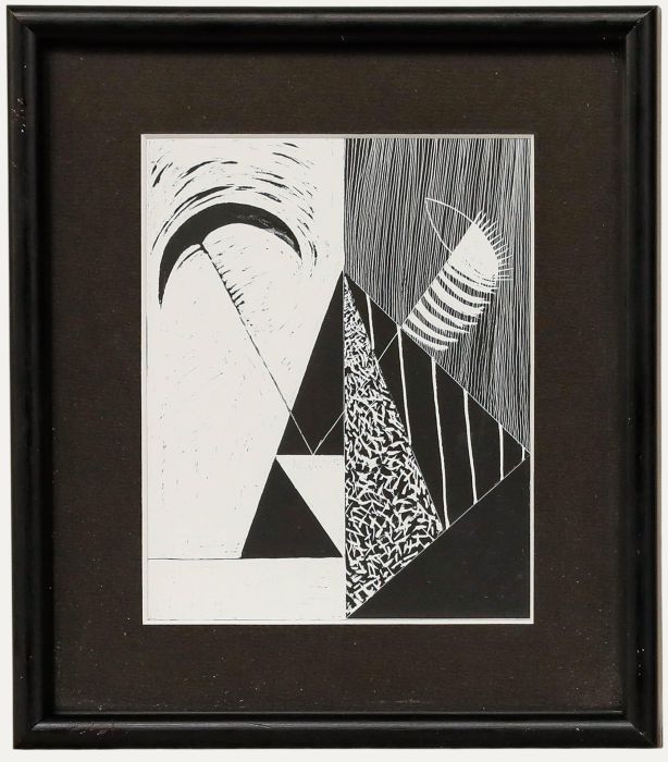 20th Century Woodcut - Shapes