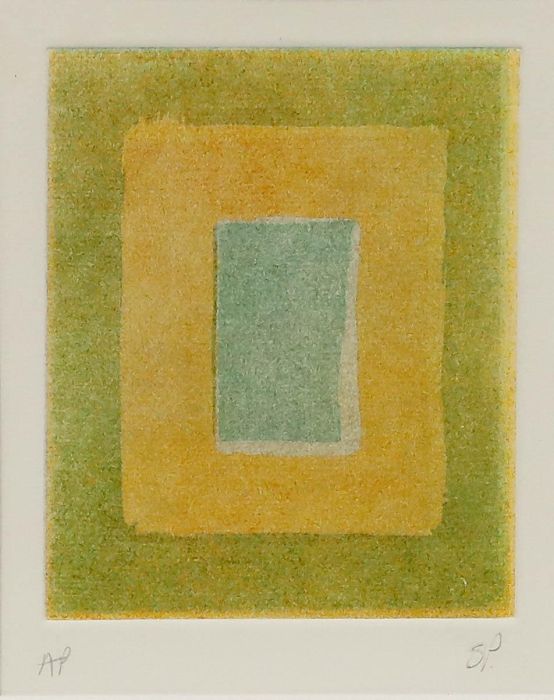 Sandra Porter - 20th Century Aquatint, Quadrate Abstraction