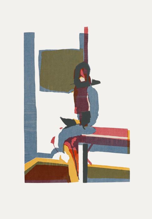 John Mitchell - Mid 20th Century Silkscreen, Seated Female Figure III