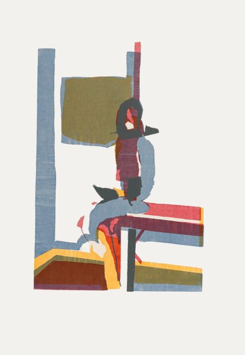 John Mitchell - Mid 20th Century Silkscreen, Seated Female Figure II