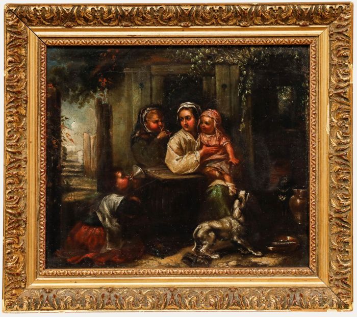 19th Century Oil - The Trumpeters