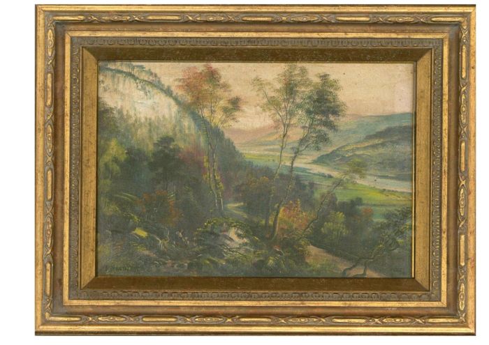 George Willis-Pryce (1866-1949) - Early 20th Century Oil, River Valley