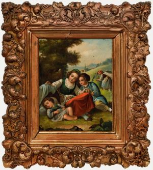 19th Century Oil - A Quick Nap