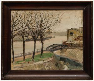 De Decker - Mid 20th Century Oil, The Bridge