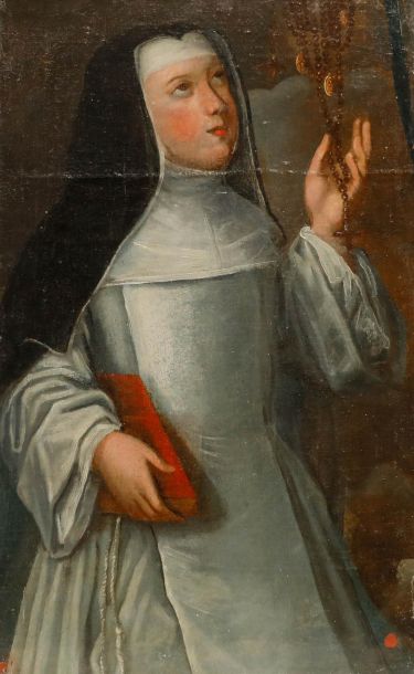 18th Century Oil - Clare of Assisi