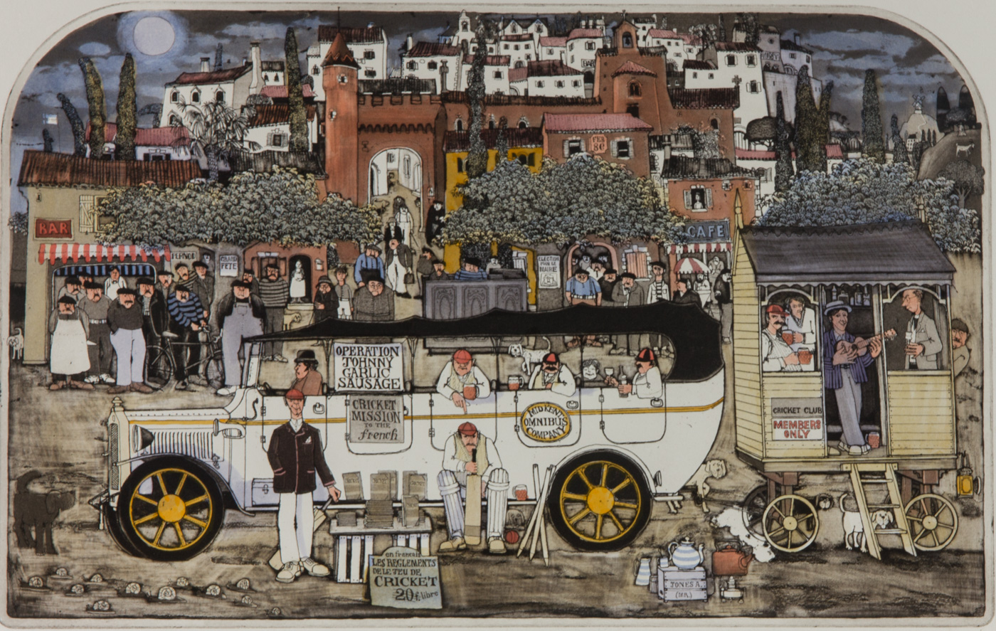 グラハム・クラークJohnny Garlic Sausage 95/400 額装 Graham Clarke - Limited Edition Contemporary Etching, Johnny