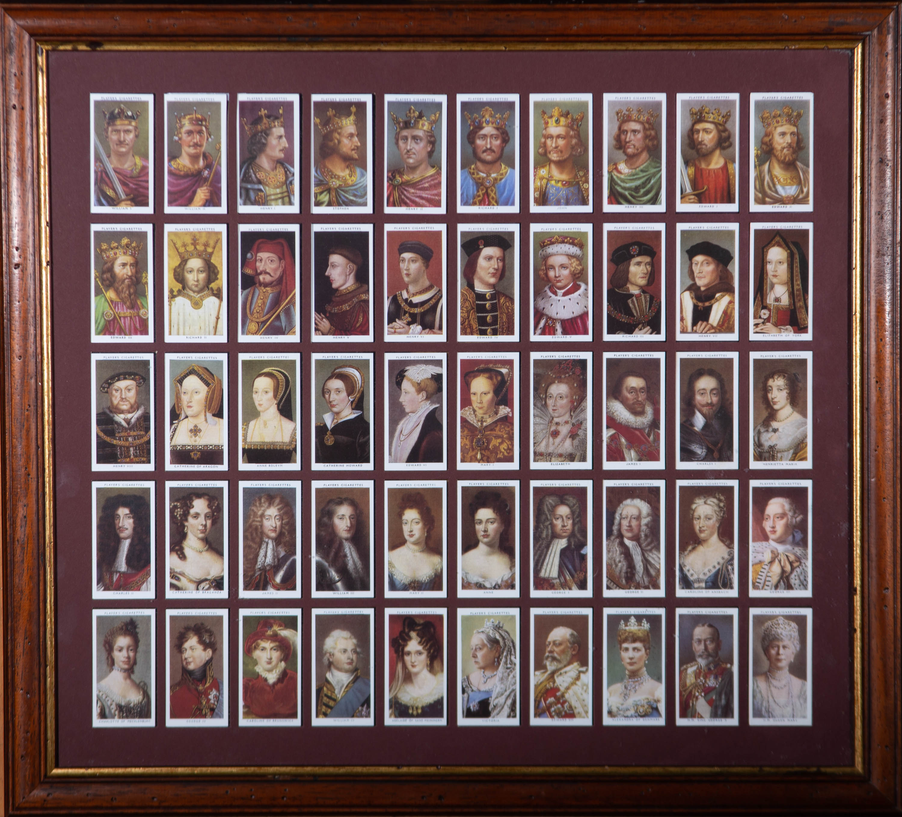 players cigarette cards kings and queens of england John Player's Cigarettes