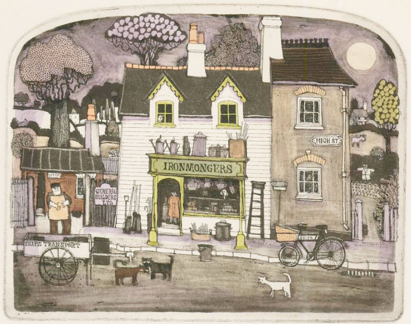 Graham Clarke (b.1941) - 20th Century Etching, Proper Job | eBay