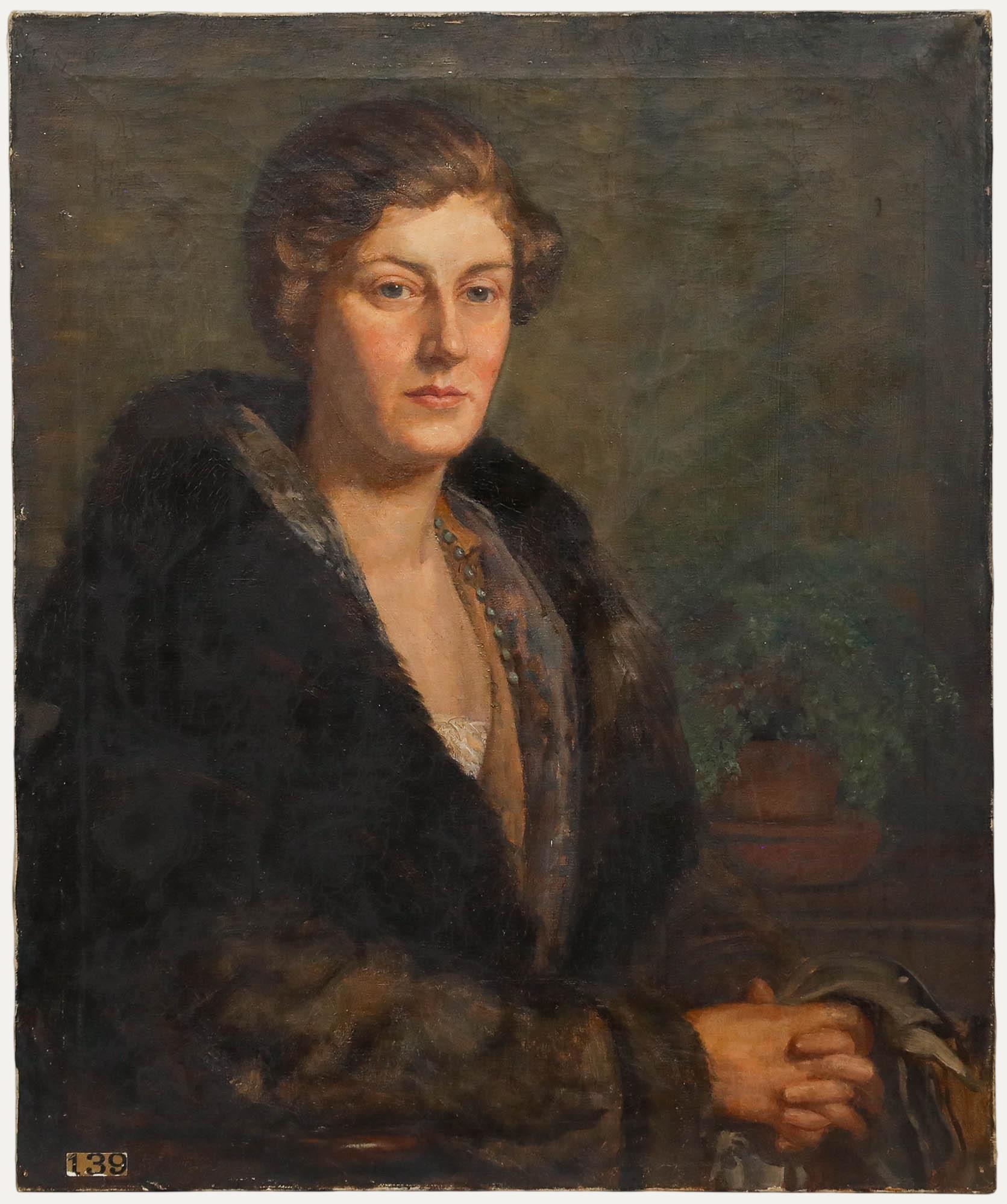 Attrib. Harry Mileham (1873-1957) – Early 20th Century Oil, Portrait of a Lady