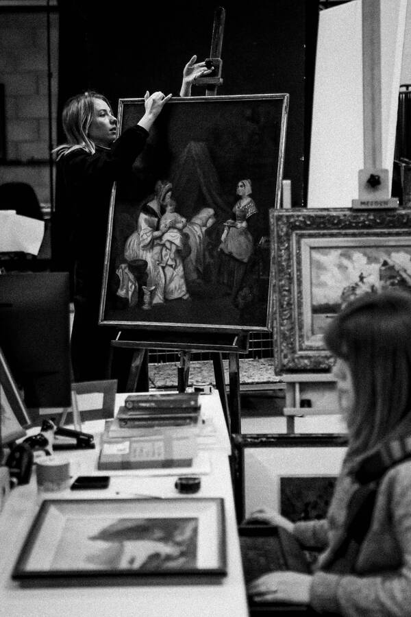 Inside the Sulis Fine Art warehouse