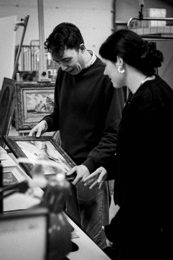 Inside the Sulis Fine Art warehouse