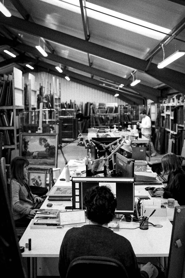 Inside the Sulis Fine Art warehouse