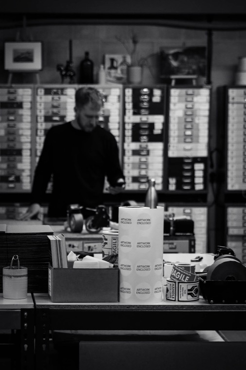 Inside the Sulis Fine Art warehouse